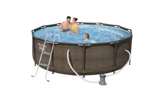 Piscina Bestway 56709 Estructura 9150 Litros Ratan Piscina Bestway 56709 Estructura 9150 Litros Ratan