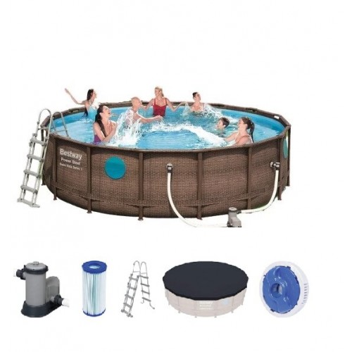 Piscina Bestway 56725 Estructura Swim Vista 19400 Ltrs