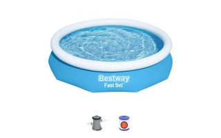 Piscina Bestway 57458 Borde Inflable 3200L + Filtro Piscina Bestway 57458 Borde Inflable 3200L + Filtro