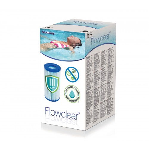 Filtro Antimicrobial de Piscina Bestway 58476 tipo III