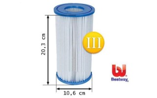 Repuesto Filtro de Piscina Bestway 58012 tipo III Repuesto Filtro de Piscina Bestway 58012 tipo III
