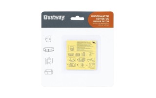 Parches para Piscinas Bestway 62091 Bajo Agua x10u Parches para Piscinas Bestway 62091 Bajo Agua x10u