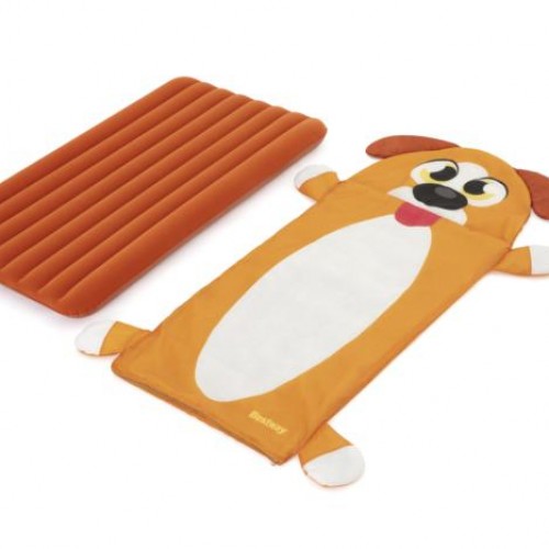 Bolsa de Dormir + Colchón Inflable Bestway Cachorro