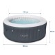 Bañera de Hidromasajes Bestway Lay-Z-Spa Bali 40°C 6p