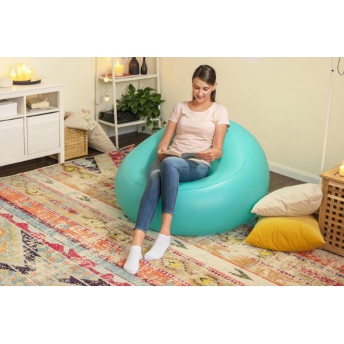 Sillón Inflable Bestway Poshpod 75081 100kg Verde Agua