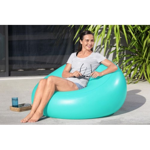 Sillón Inflable Bestway Poshpod 75081 100kg Verde Agua