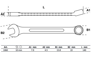 Llave Combinada BGS Technic 1060 10mm