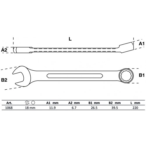 Llave Combinada BGS Technic 1068 18mm