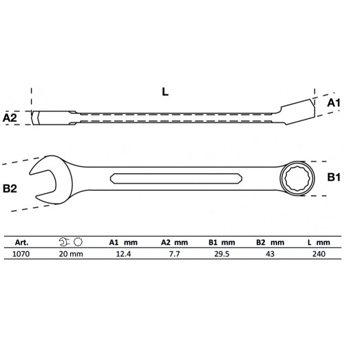Llave Combinada BGS Technic 1070 20mm