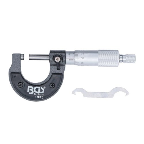 Micrómetro Externo BGS Technic 1935 Analógico 0-25mm 0,01mm