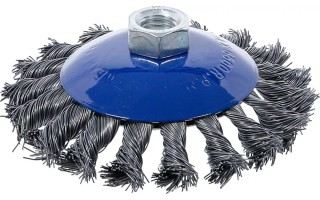 Cepillo de Acero BGS Technic 3981 Plato Trenzado 115mm M14 Cepillo de Acero BGS Technic 3981 Plato Trenzado 115mm M14