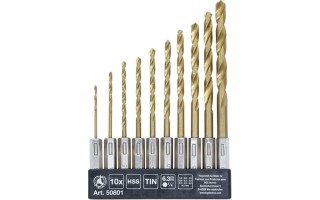 Mechas BGS DIY 50801 enc. Hex.1/4" 10pzs 1,5-6mm Mechas BGS DIY 50801 enc. Hex.1/4" 10pzs 1,5-6mm