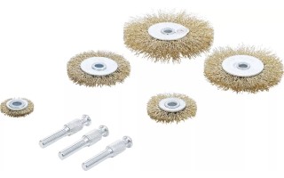 Cepillos de Acero BGS DIY Plato Ondulado 8pzs 25-75mm Cepillos de Acero BGS DIY Plato Ondulado 8pzs 25-75mm