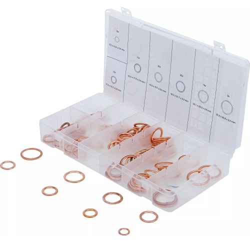 Arandelas de Cobre BGS Technic 9313 8-20mm 95pzs