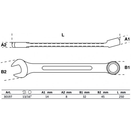 Llave Combinada BGS Technic 30197 13/16"