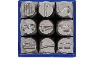 Marcadores de Números BGS Technic 3040 12mm 9pzs