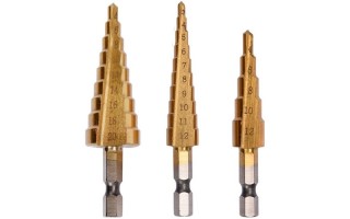 Brocas Escalonadas BGS DIY 1616 HSS 3pzs 3-20mm Brocas Escalonadas BGS DIY 1616 HSS 3pzs 3-20mm