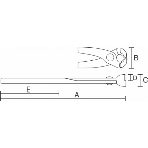 Tenaza Biassoni 1464 Armador Medio Corte 9"