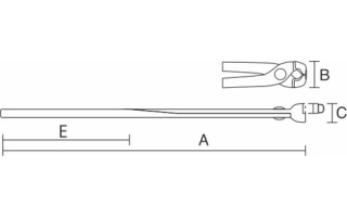 Tenaza Biassoni 1486 Armador Medio Corte A3 14"