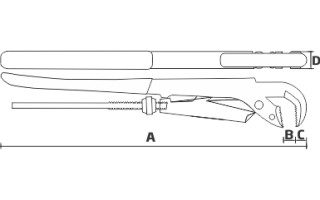 Llave para Caño Universal Biassoni 991591 1" Llave para Caño Universal Biassoni 991591 1"