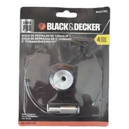 Disco de Velcro para Amoladora Black+Decker Pro 125mm