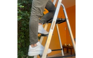 Escalera Tijera Black+Decker BXLD Aluminio 4pel. 0,85m