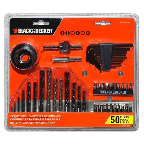 Mechas, Sierras Corona y Puntas Black+Decker 50pzs