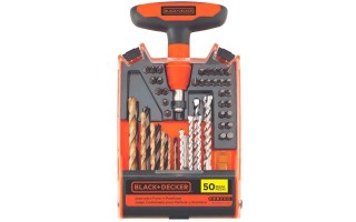 Mechas Puntas y Mango Cricket Black+Decker BDA50X 50pzs Mechas Puntas y Mango Cricket Black+Decker BDA50X 50pzs