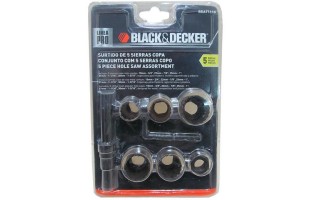 Sierras Corona y Soporte Black+Decker BDA7119 8pzs 19-30mm