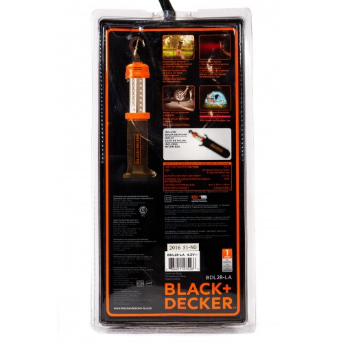 Linterna de Emergencia Black+Decker BDL28 100lm AAAx3