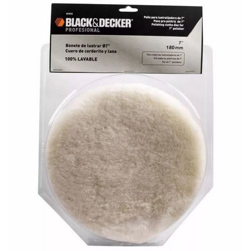 Boina de Lana para Pulidora Black+Decker Pro 180mm