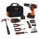 Taladro a Batería y Herramientas Black+Decker BCD 54pzs