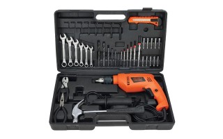 Taladro Black+Decker 13mm 550W c/ Acc. Taladro Black+Decker 13mm 550W c/ Acc.
