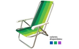 Silla de Playa Botafogo CAD0641 Aluminio Colores Surtidos Silla de Playa Botafogo CAD0641 Aluminio Colores Surtidos