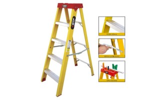 Escalera Tijera Botafogo EFP Fibra de Vidrio 4pel 1,18m