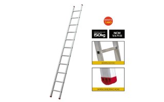 Escalera Botafogo ESC0609 Aluminio 11pel. 3,21m