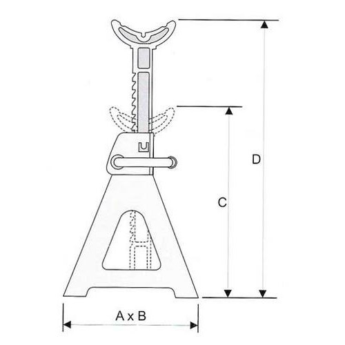 Torres Tripode para Automovil Bovenau CT2000 2tn x2u