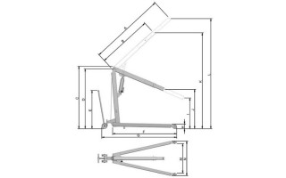 Pluma Hidraulica Bovenau G2000 para 2tn Pluma Hidraulica Bovenau G2000 para 2tn