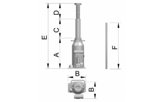 Gato Hidraulico Botella Bovenau MT40 40Tn 250-400mm Gato Hidraulico Botella Bovenau MT40 40Tn 250-400mm
