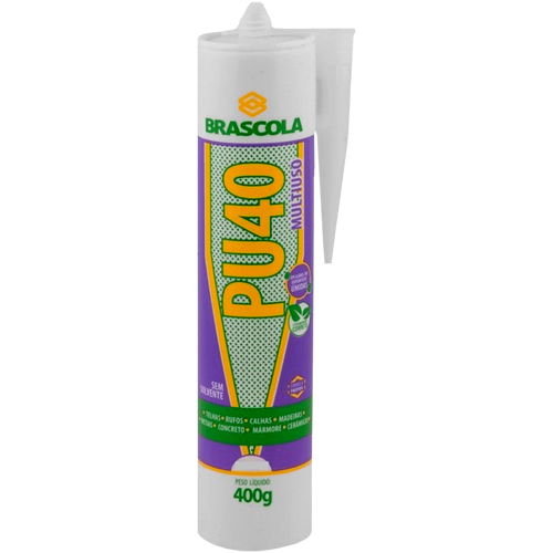 Sellador de Poliuretano Brascola Multiusos 400g Blanco