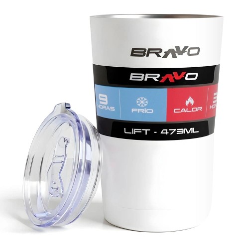 Vaso Térmico Bravo Lift 161B 473ml Blanco