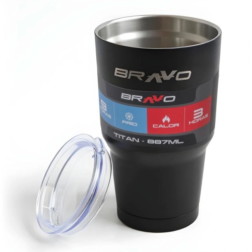 Vaso Térmico Bravo Titan 301N 887ml Negro Vaso Térmico Bravo Titan 301N 887ml Negro