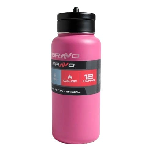 Botella de Agua Térmica Bravo Peak Flow 321R 945ml Rosado