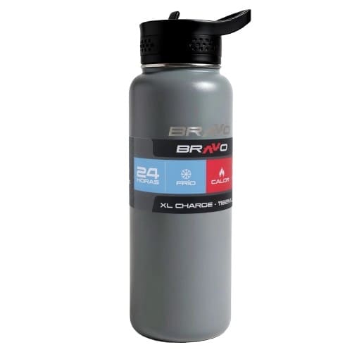 Botella de Agua Térmica Bravo Ultra Flow 402G 1,2L Gris