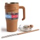 Vaso Térmico con Pajita Bravo XL Rush 403M 1,2L Marrón Vaso Térmico con Pajita Bravo XL Rush 403M 1,2L Marrón