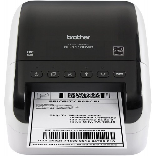 Impresora de Etiquetas Brother QL-1110NWB Térmica 103mm