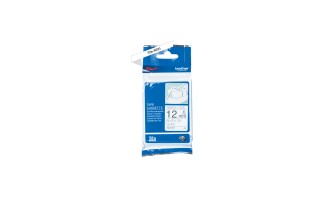 Cinta Rotulador Brother 12mm 4m Satinado Negro/Blanco Cinta Rotulador Brother 12mm 4m Satinado Negro/Blanco