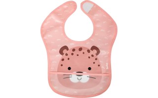 Babero de Silicona Buba 15342 Leopardo Rosa Babero de Silicona Buba 15342 Leopardo Rosa