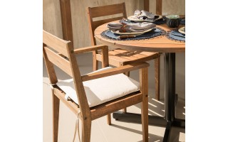 Mesa Butzke Ipanema Madera y Metal Redonda 100x75cm