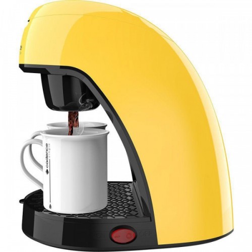 Cafetera Electrica Cadence Single 240ml 450W Amarillo